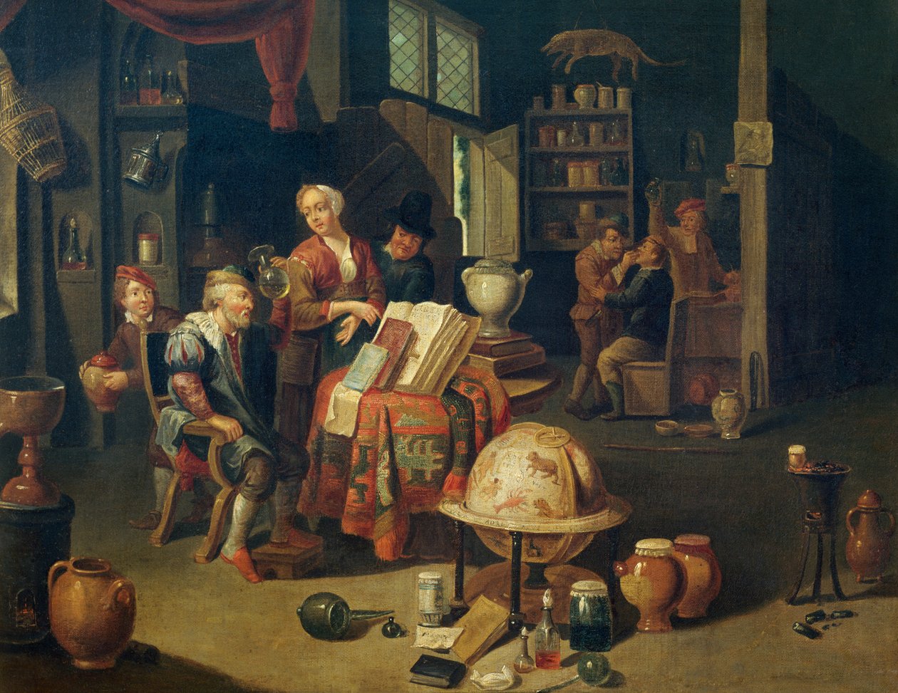 Şarlatan, tuval üzerine yağlı boya, Gerard Thomas (1663-1721), Belçika by Gerard Thomas