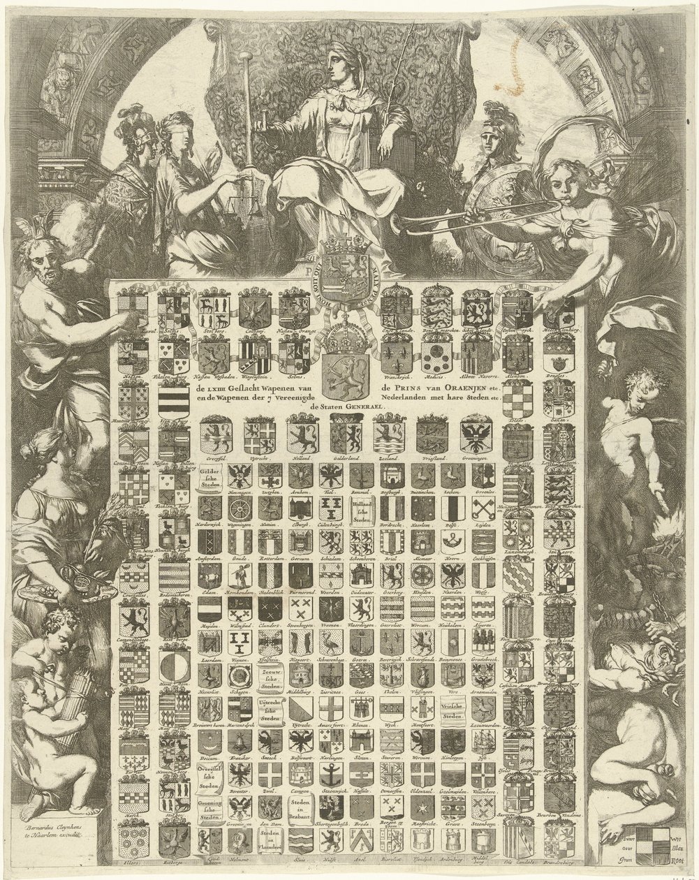 Alegorik bir çerçevede Prens William III