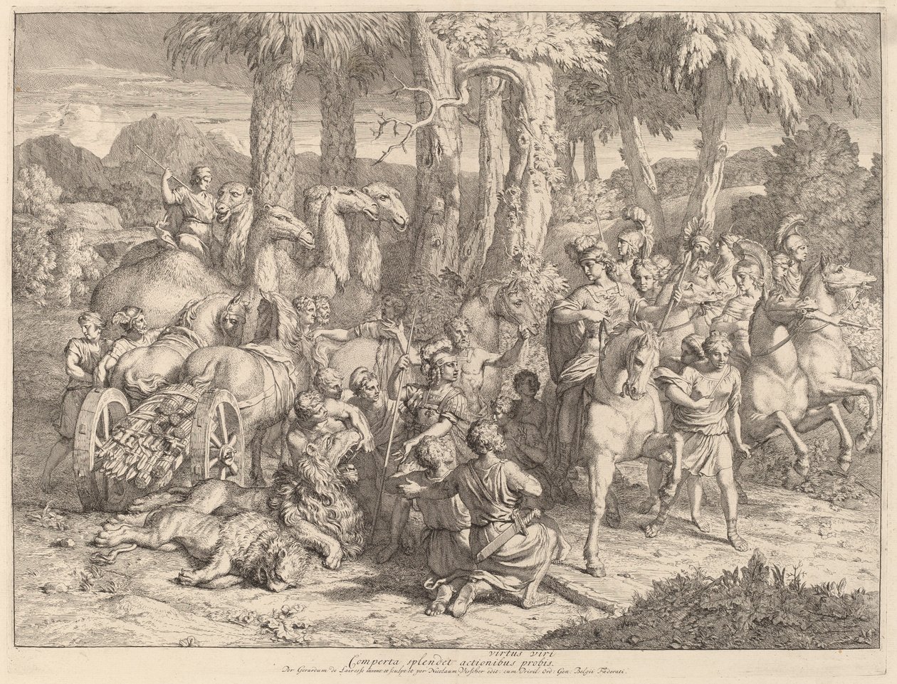 Aslan Avında Semiramis by Gerard de Lairesse