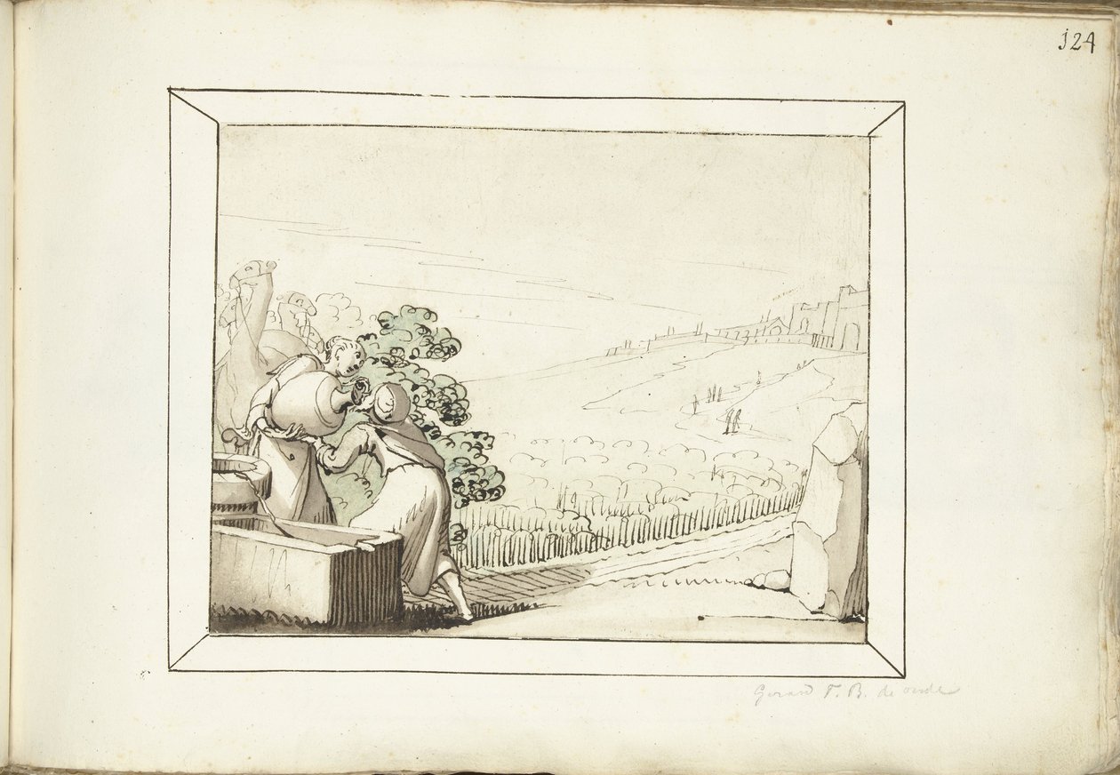 Rebecca ve Eliezer Kuyuda by Gerard ter Borch (I) (possibly)