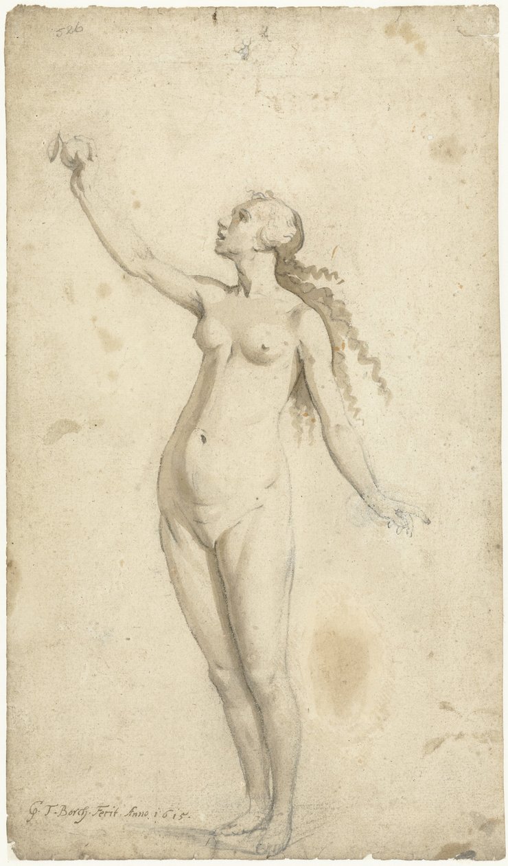 Havva elma için uzanıyor by Gerard ter Borch