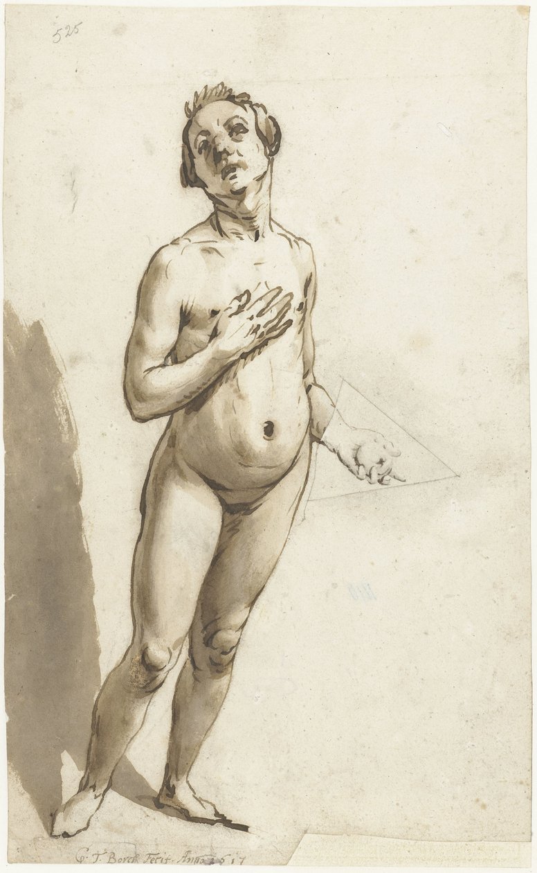 ayakta adam by Gerard ter Borch