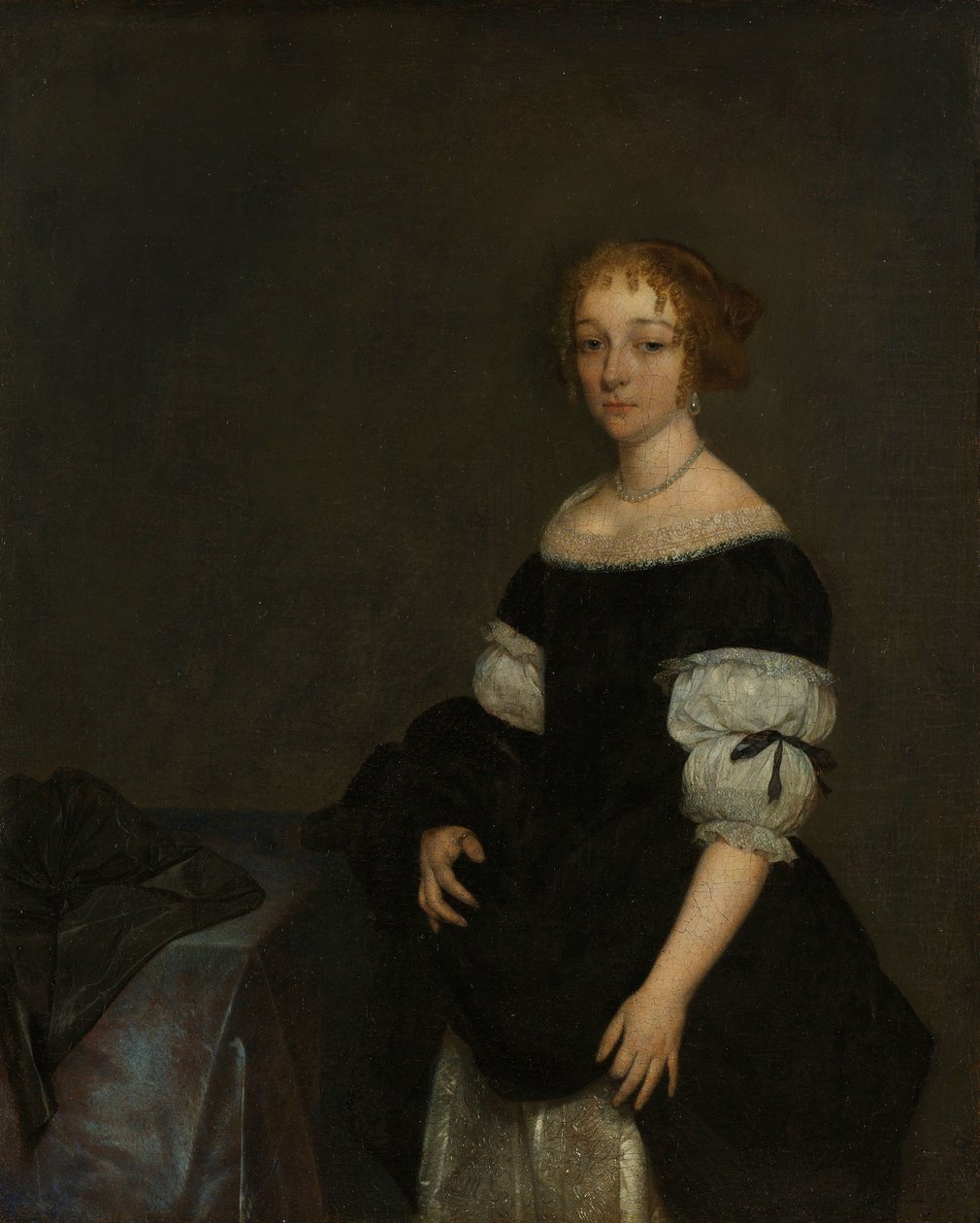 Aletta Pancras (1649-1707) Francois de Vicq'in Karısı by Gerard ter Borch (II)