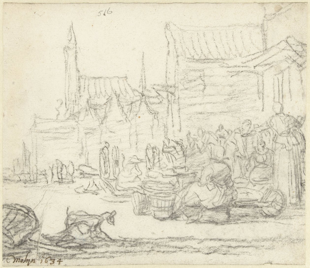 Pazar tahtası makarası by Gerard ter Borch (II)
