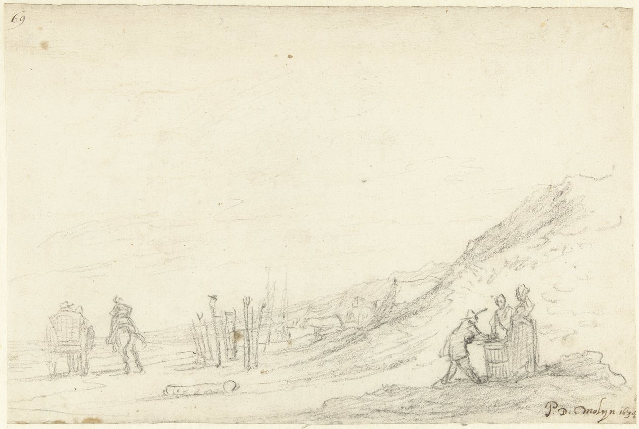 Sahil manzarası by Gerard ter Borch (II)