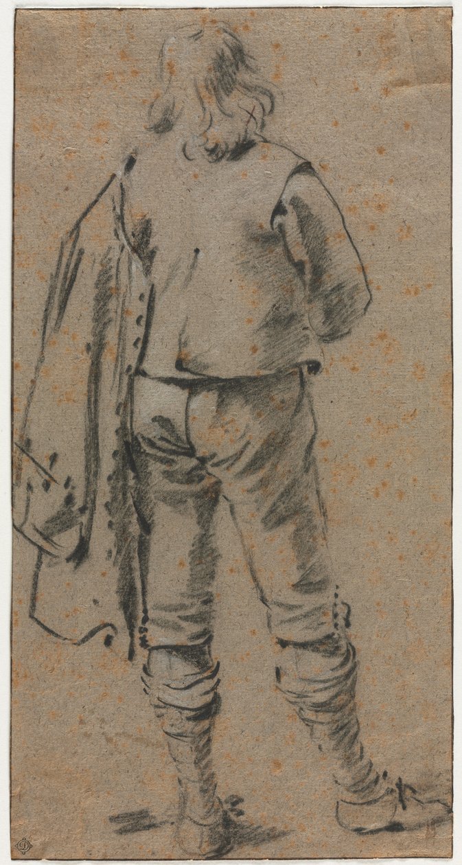 Arkadan Görülen Ayakta Bir Adam, c. 1630. by Gerard ter Borch