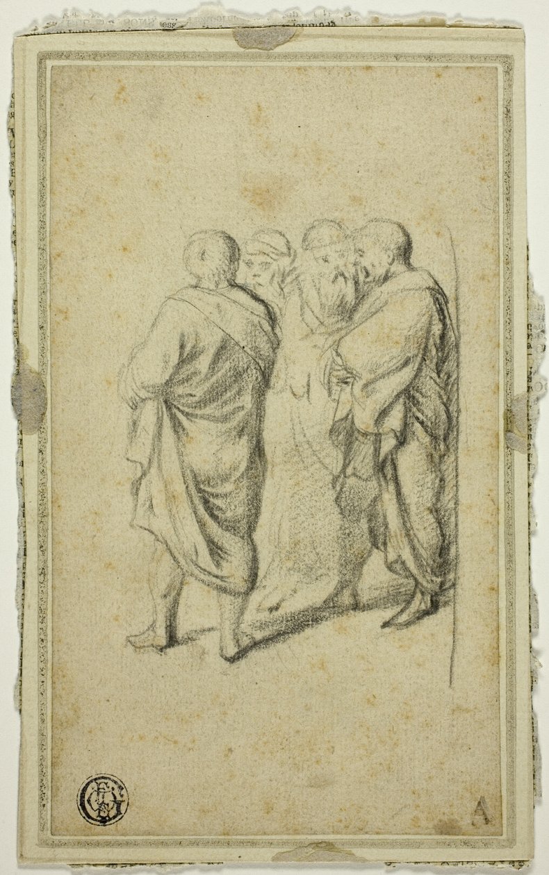 Togalı Dört Erkekten Oluşan Grup by Gerard ter Borch