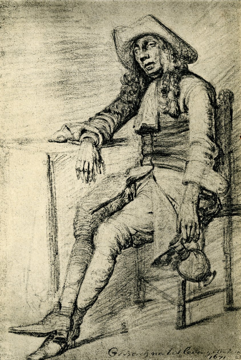 eğlence düşkünü by Gerard ter Borch