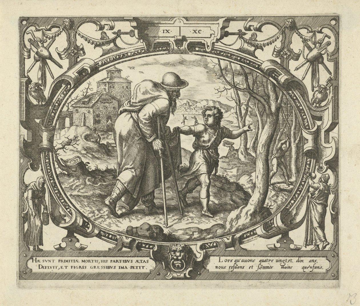 Adam doksan yaşında İnsanın On Çağı (dizi adı) by Gerard van Groeningen
