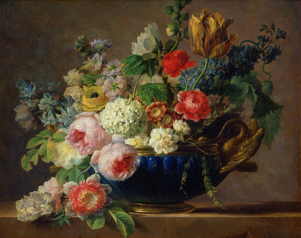 Çiçek vazosu by Gerard van Spaendonck