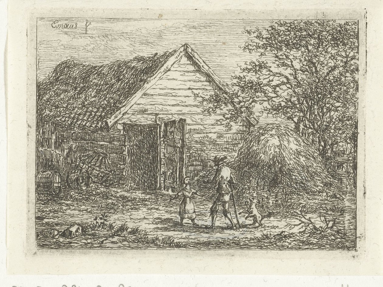 çim kulübede avcı Buradan kimsenin geçmesine izin verilmiyor by Gerardus Emaus de Micault