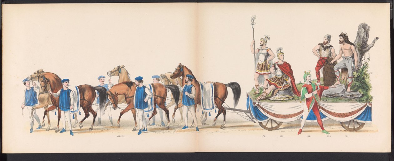 Leiden Öğrencilerinin Maskeli Balosu, 1870 (levha 15) Leiden öğrenci birliği üyeleri tarafından 7 Haziran 1870