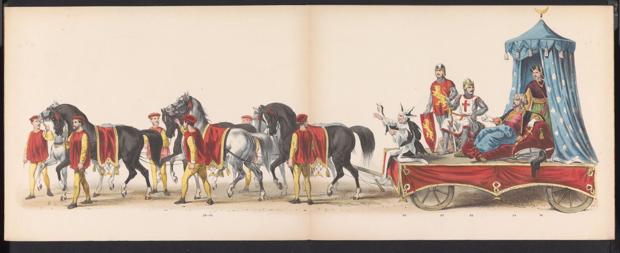 Leiden Öğrencilerinin Maskeli Balosu, 1870 (levha 3) Leiden öğrenci birliği üyeleri tarafından 7 Haziran 1870