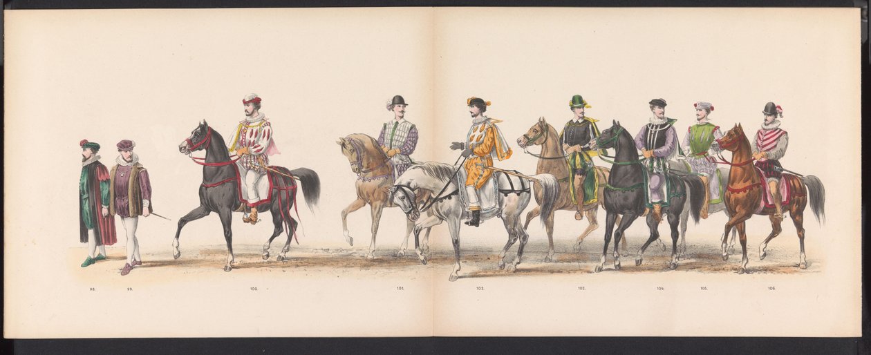 Leiden Öğrencilerinin Maskeli Balosu, 1870 (levha 8) Leiden öğrenci birliği üyeleri tarafından 7 Haziran 1870