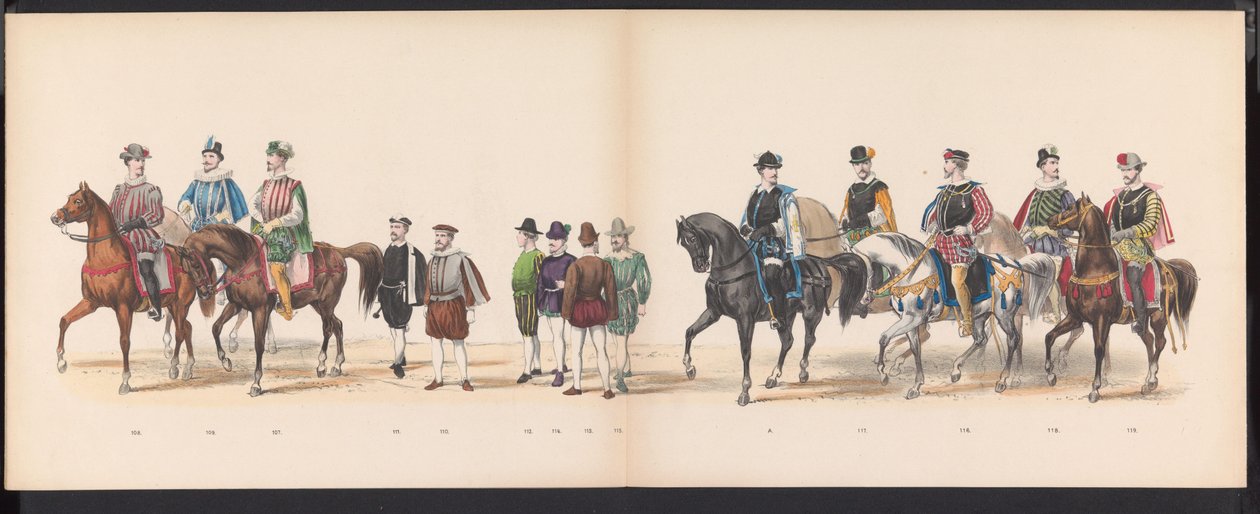 Leiden Öğrencilerinin Maskeli Balosu, 1870 (levha 9) Leiden öğrenci birliği üyeleri tarafından 7 Haziran 1870