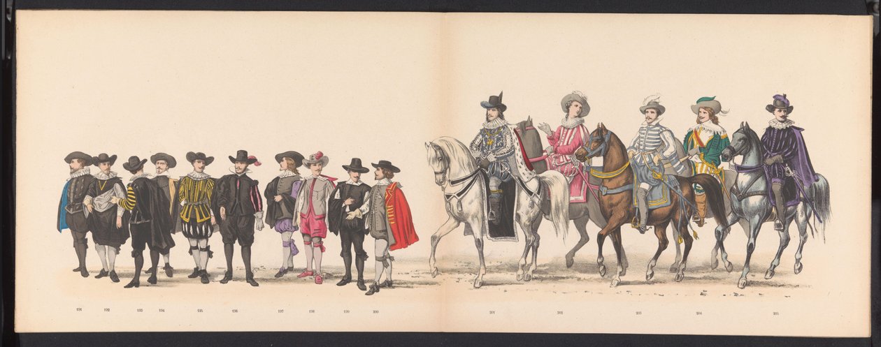 Leiden Öğrencilerinin Maskeli Balosu, 1875 (levha 13) Leiden öğrenci birliğinin üyeleri tarafından 15 Haziran 1875