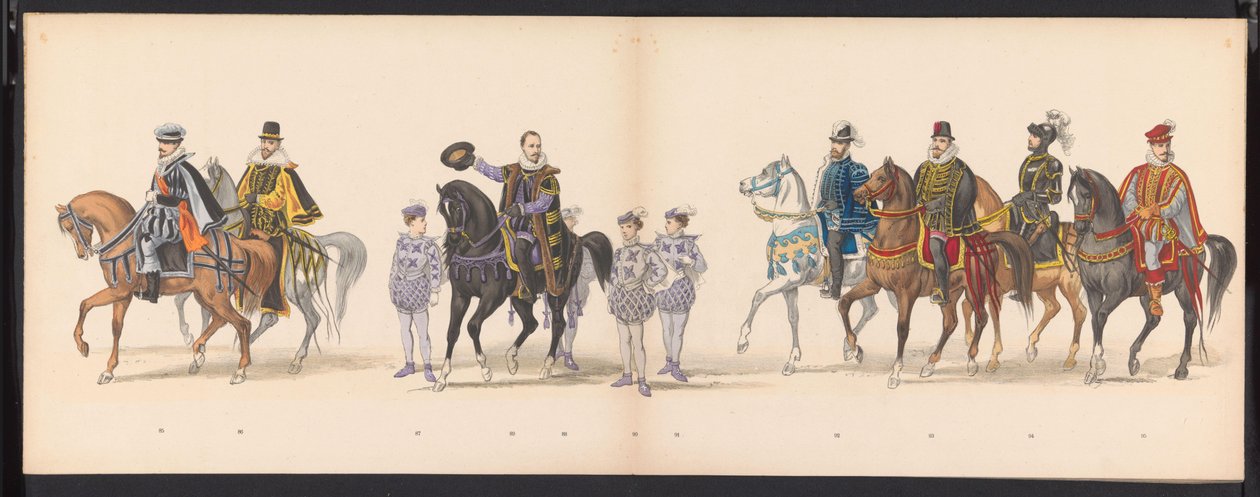 Leiden Öğrencilerinin Maskeli Balosu, 1875 (plaka 5) Leiden öğrenci birliğinin üyeleri tarafından 15 Haziran 1875