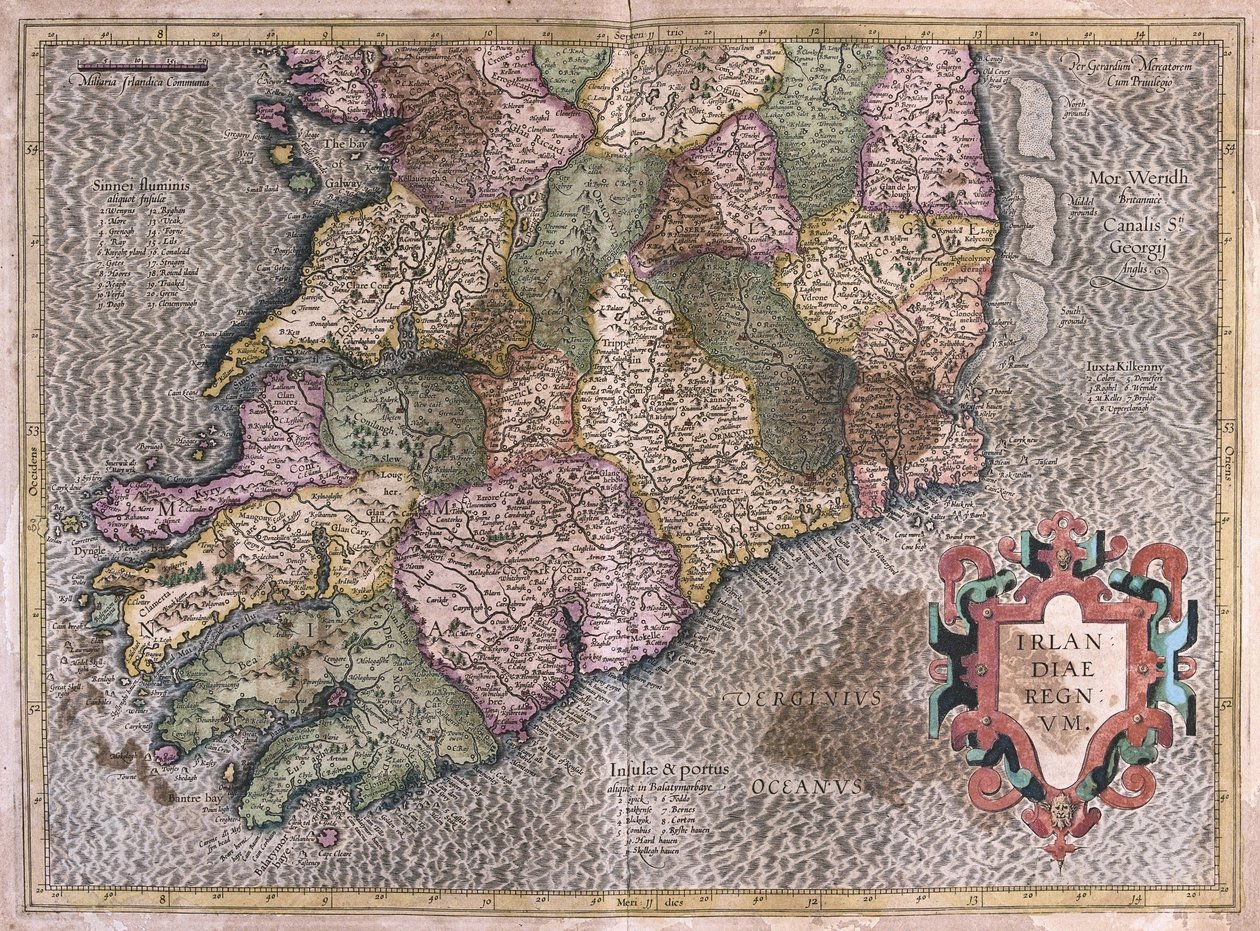 İrlanda by Gerardus Mercator