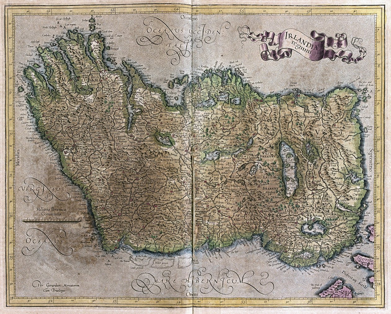 İrlanda by Gerardus Mercator