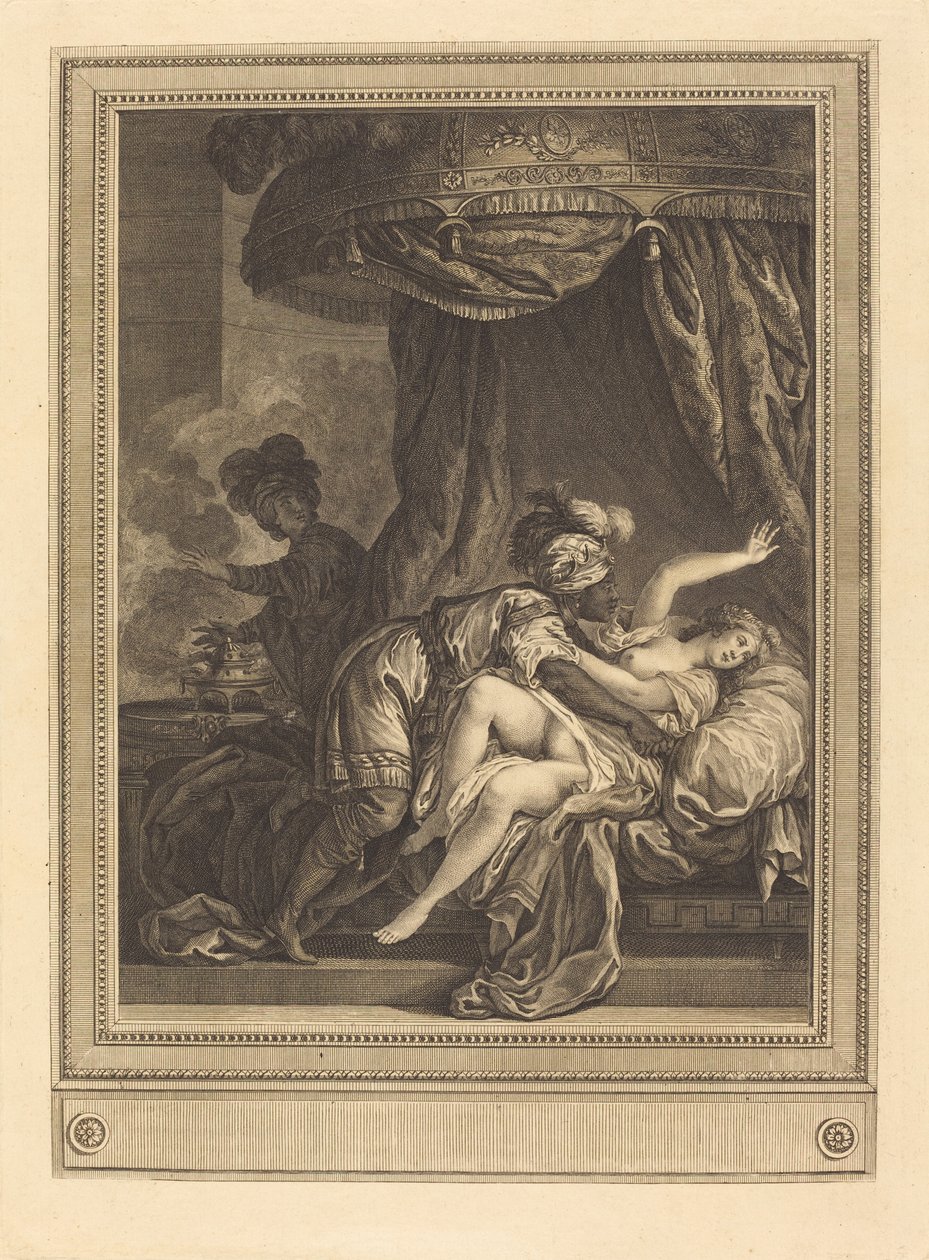 Etiyopya Kralı by Geraud Vidal after Charles Monnet