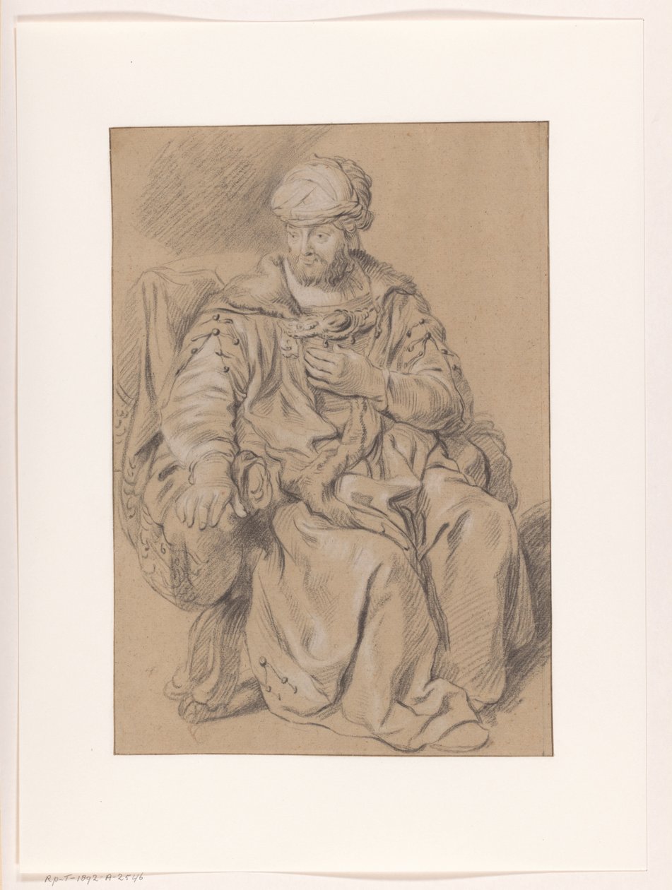 Oturan oryantal adam by Gerbrand van den Eeckhout (copy after)
