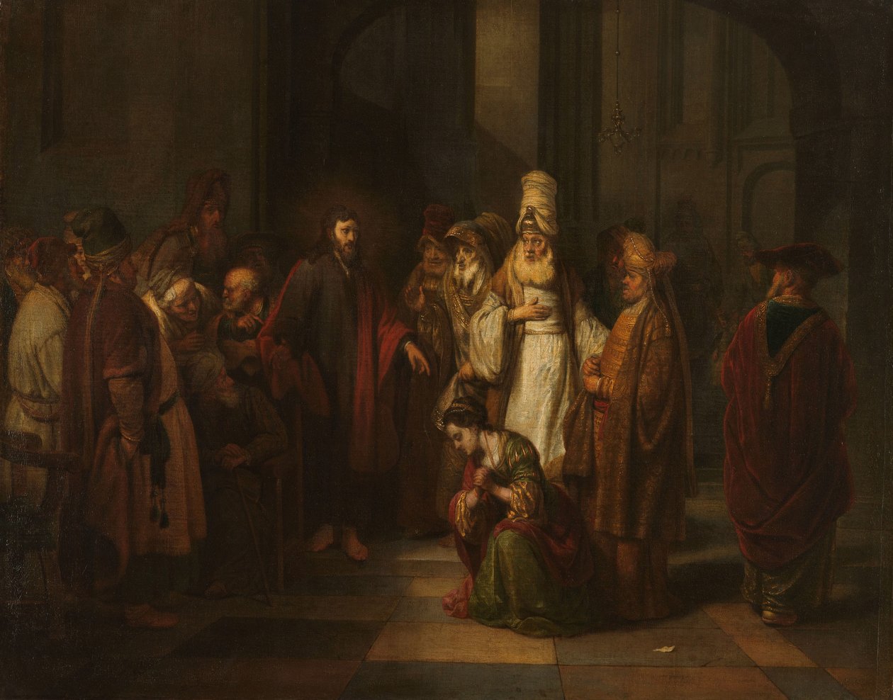 İsa ve Zinadaki Kadın by Gerbrand van den Eeckhout