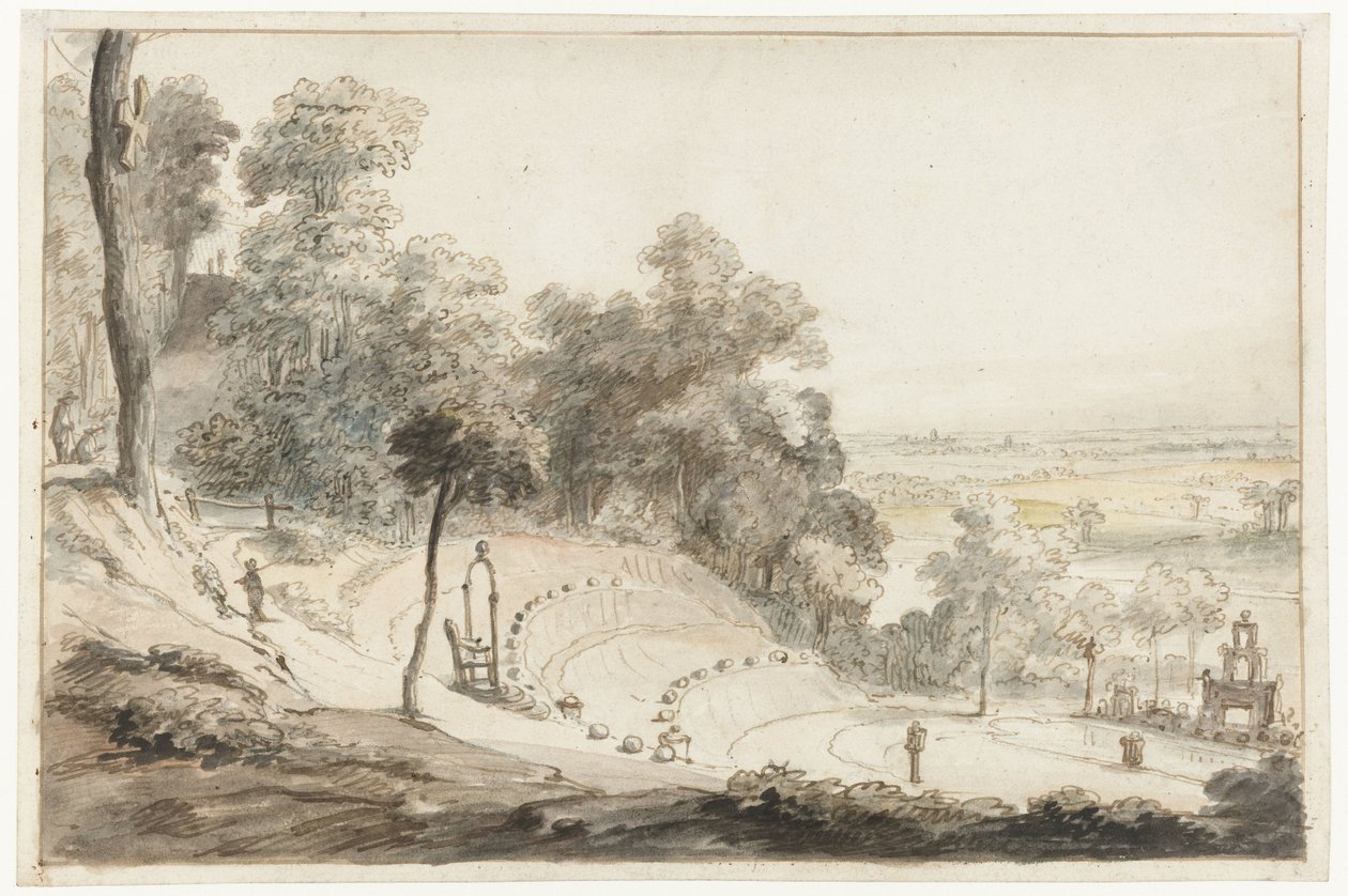 Cleves'teki Springenberg'deki Amfitiyatro by Gerbrand van den Eeckhout