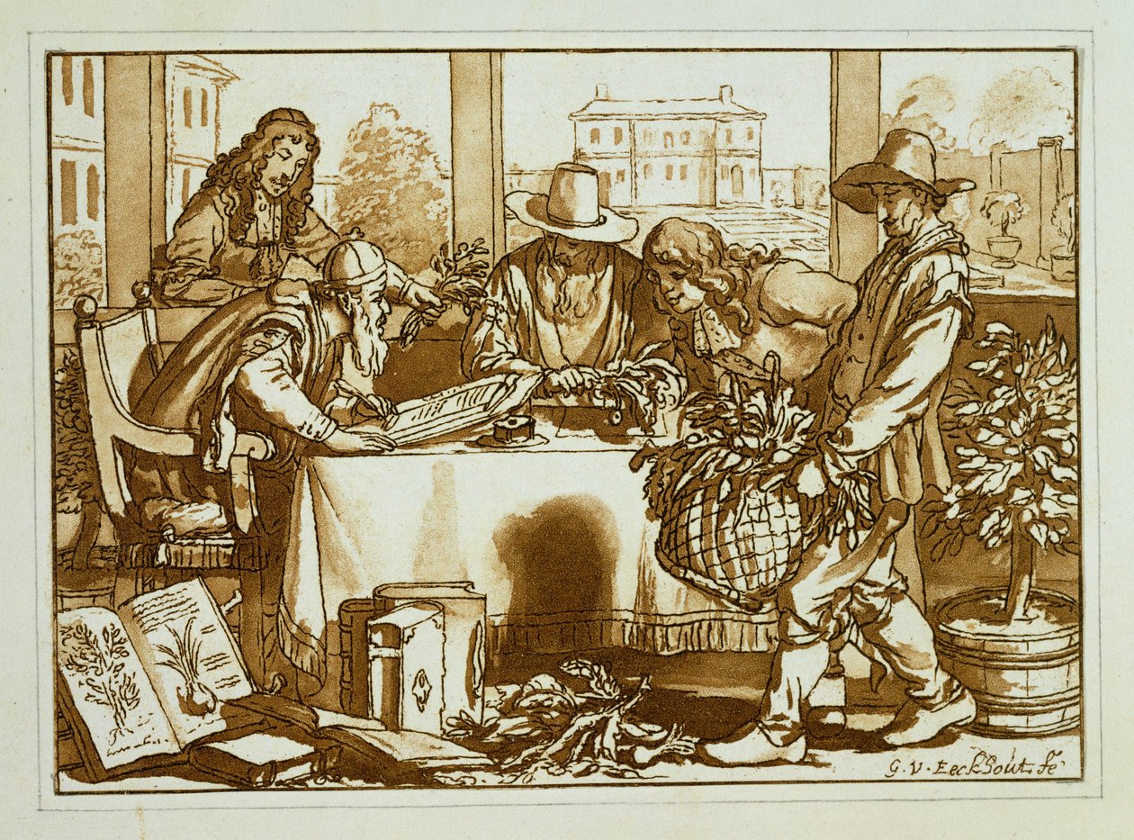 Bitkileri inceleyen botanikçiler by Gerbrand van den Eeckhout