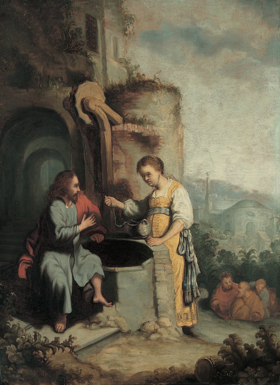 İsa ve Samiriyeli Kadın by Gerbrandt van den Eeckhout