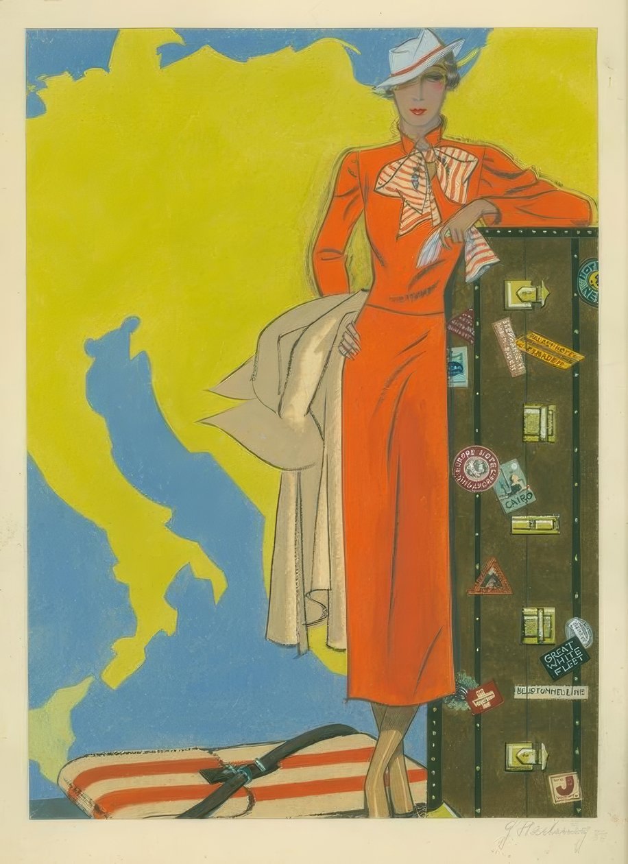 Kadın modası 1932 / seyahat elbisesi / Gerd Hartung by Gerd Hartung