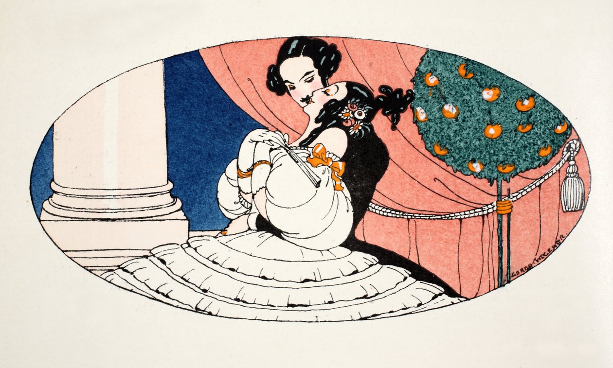 ಕದ್ದ ಮುತ್ತು (ಕೊರೆಯಚ್ಚು ಮುದ್ರಣ) ಟರ್ಕಿ by Gerda Marie Frederike Wegener