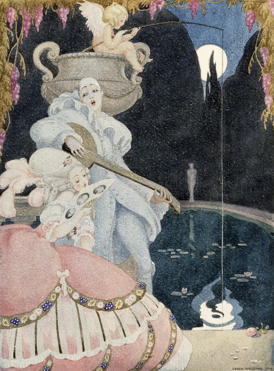 Zarif ve Pierrot by Gerda Marie Frederike Wegener