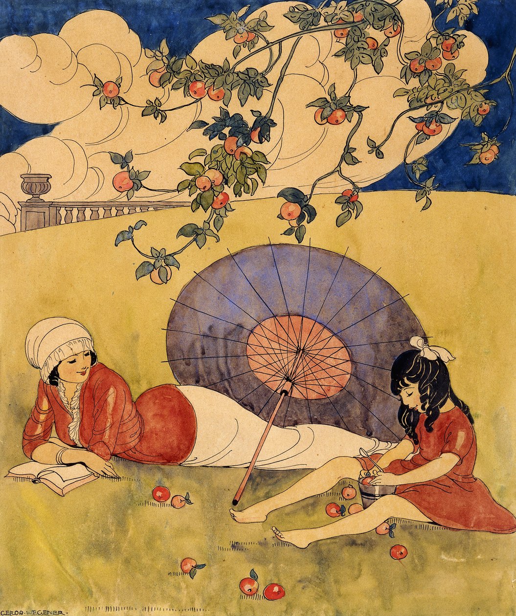 meyve bahçesinde by Gerda Marie Frederike Wegener