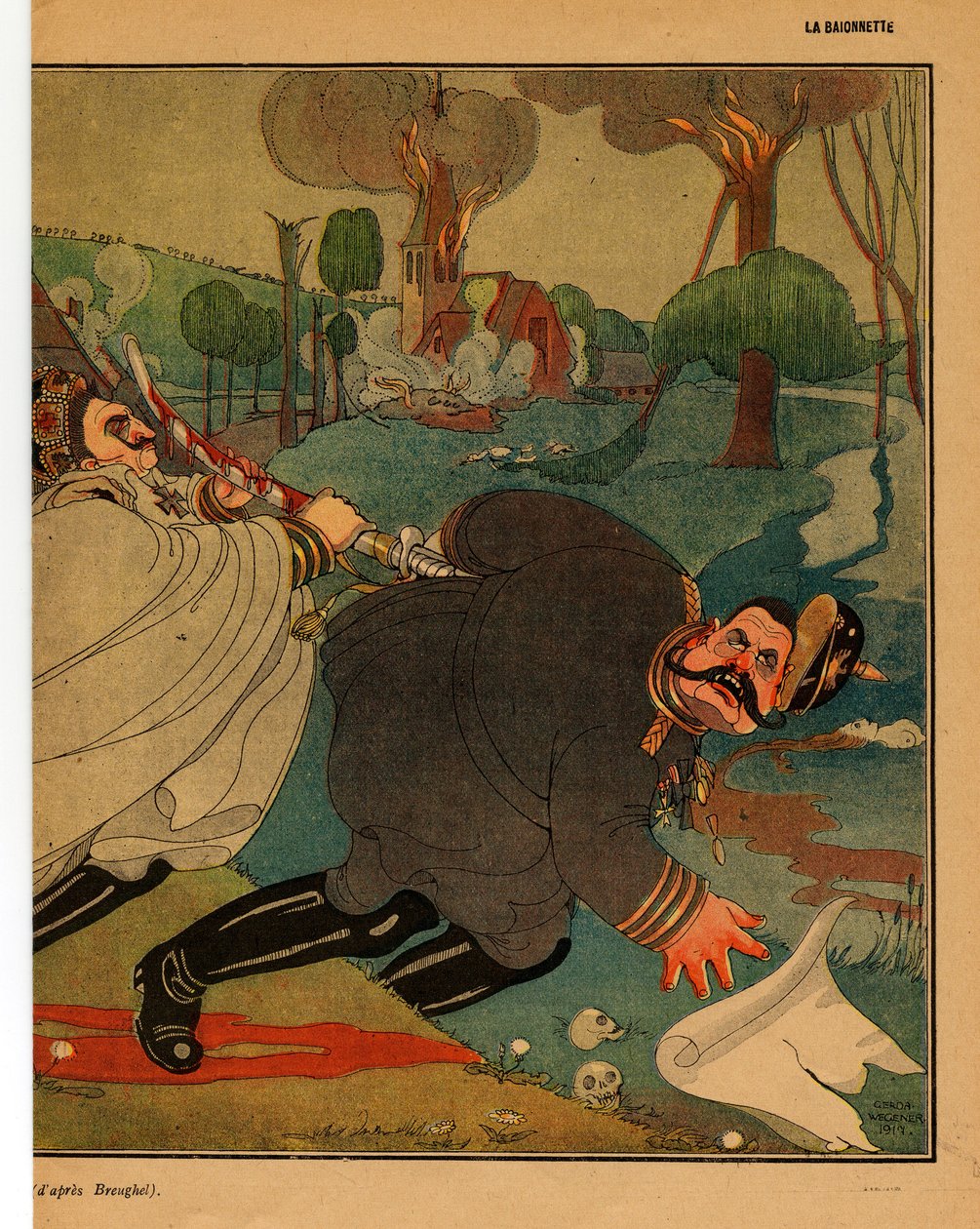 La Baionnette, Renklerde Hiciv by Gerda Marie Frederike Wegener