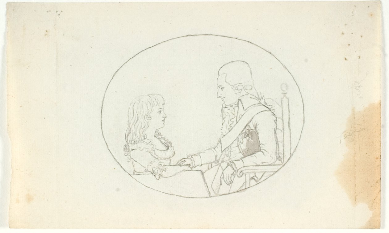 Veliaht Prens Frederik ve Veliaht Prens (Chr. VIII) by Gerhard Ludvig Lahde