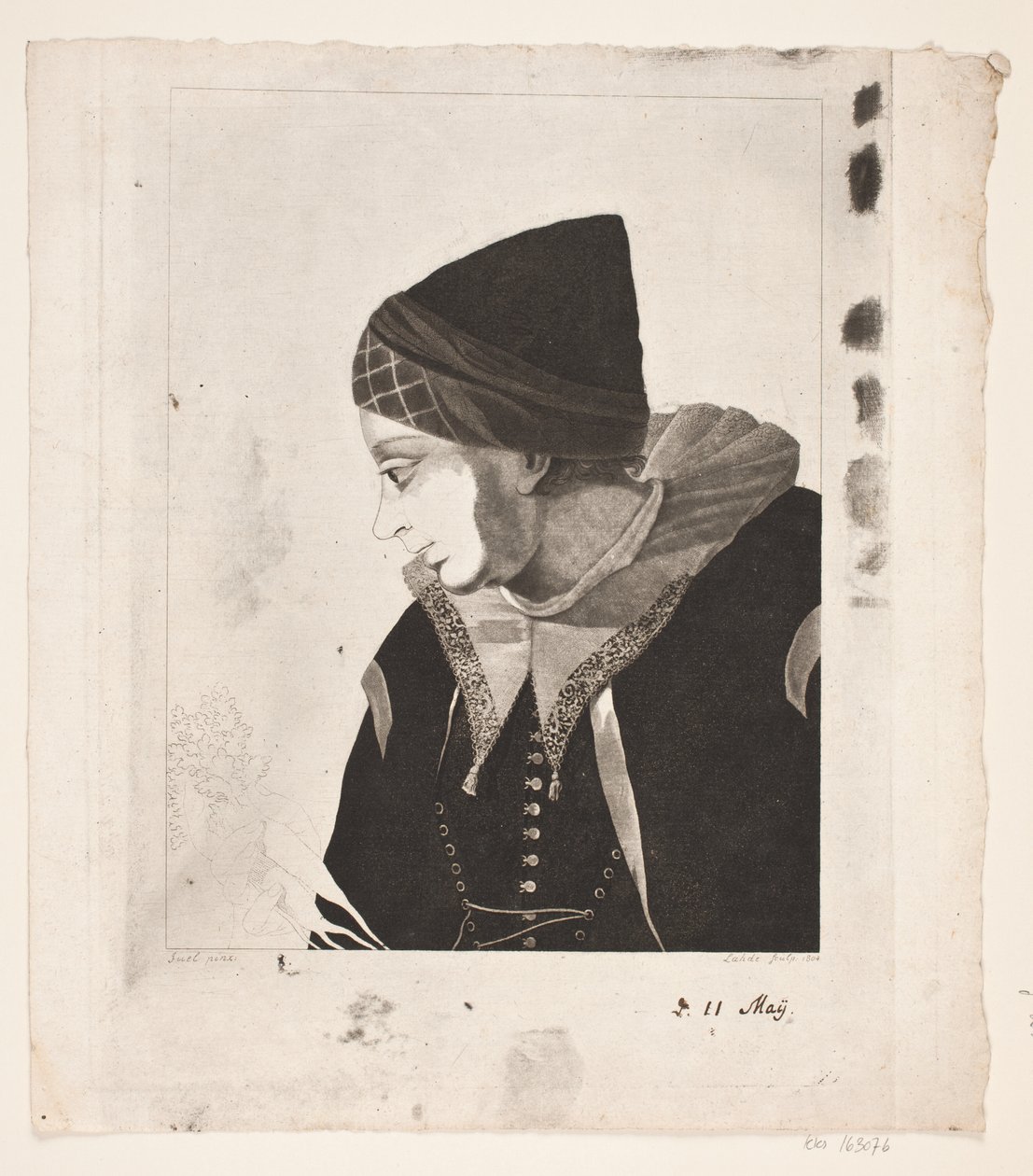 Bir Amager kızı by Gerhard Ludvig Lahde