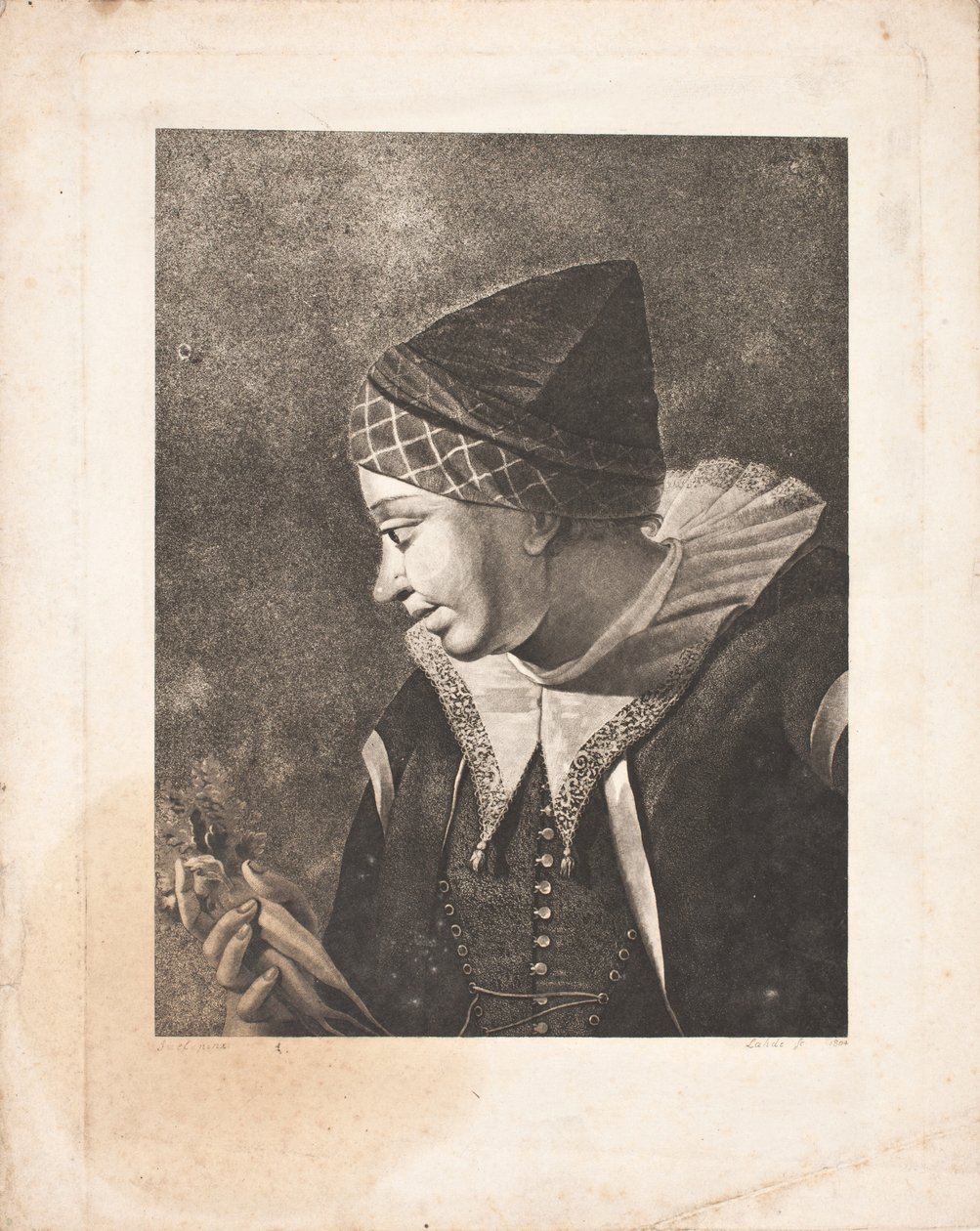 Bir Amager kızı by Gerhard Ludvig Lahde