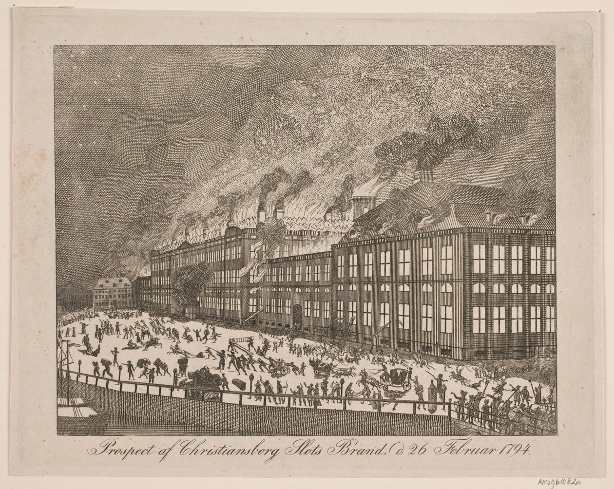 Christiansborgslots Prospektüsü 26 Şubat 1794