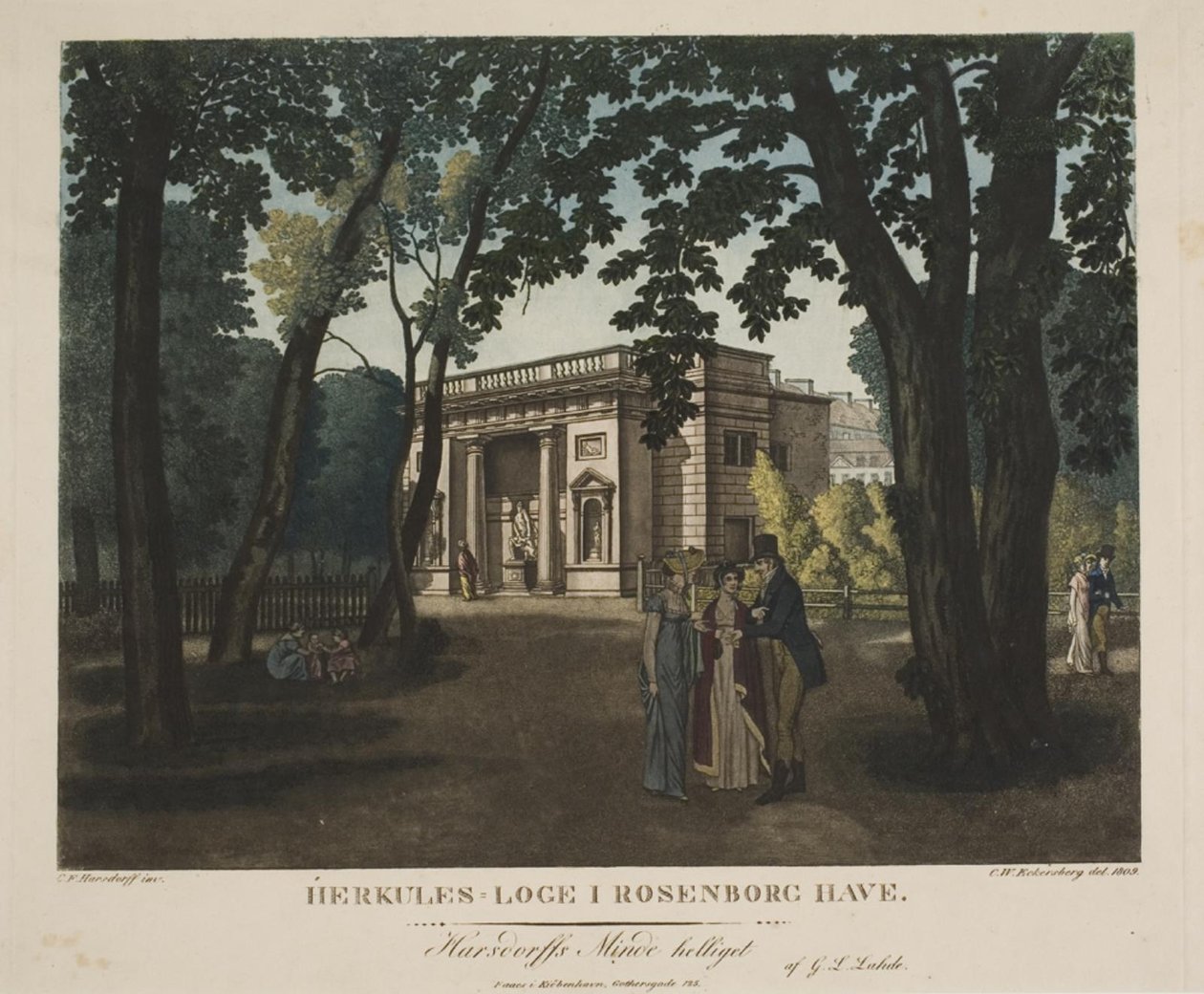 Rosenborg bahçesindeki Herkül köşkü by Gerhard Ludvig Lahde