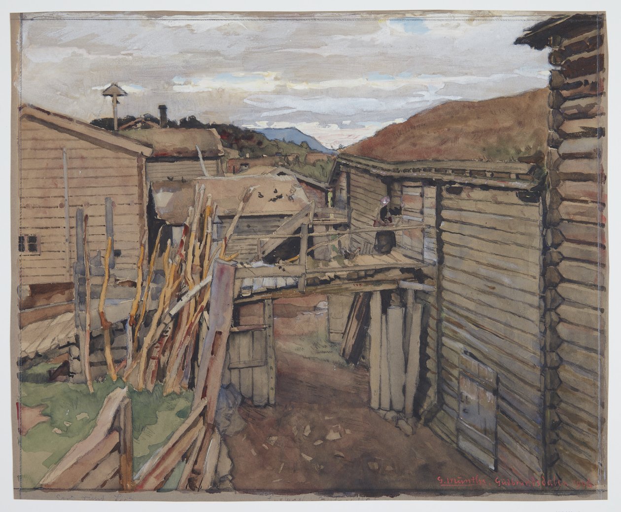 Gudbrand Vadisi, Eski Evler by Gerhard Munthe