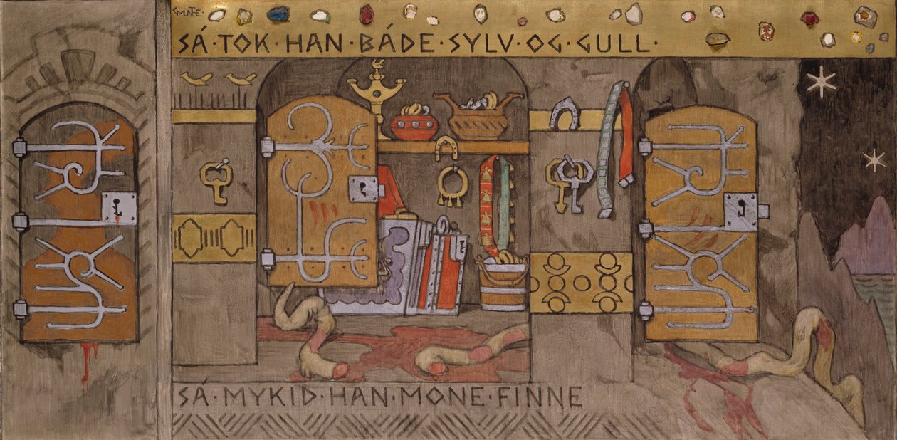 Åsmund Eve Gümüş ve Altın getiriyor by Gerhard Munthe