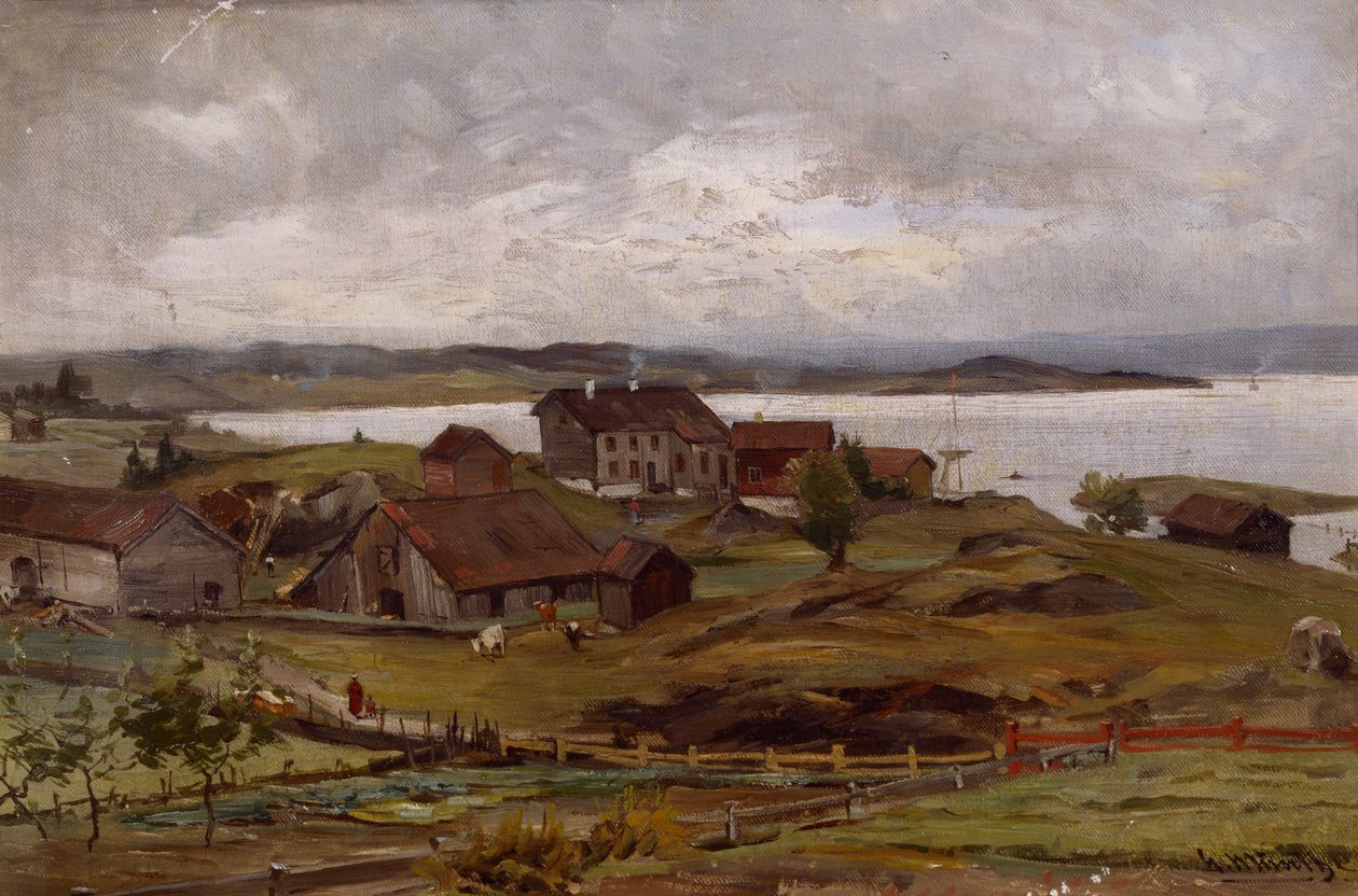 Plaj resmi by Gerhard Peter Frantz Vilhelm Munthe