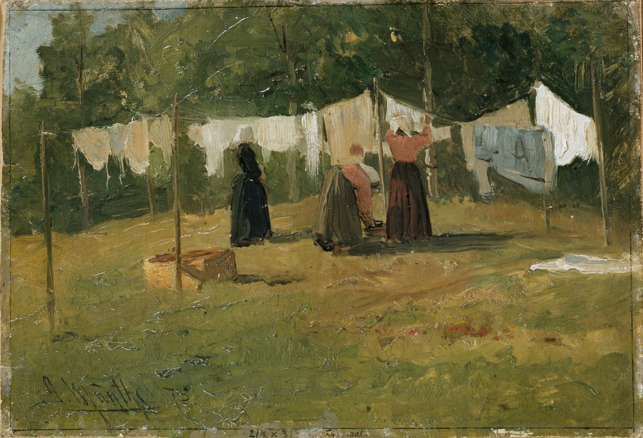 çamaşır kurutma by Gerhard Peter Frantz Vilhelm Munthe