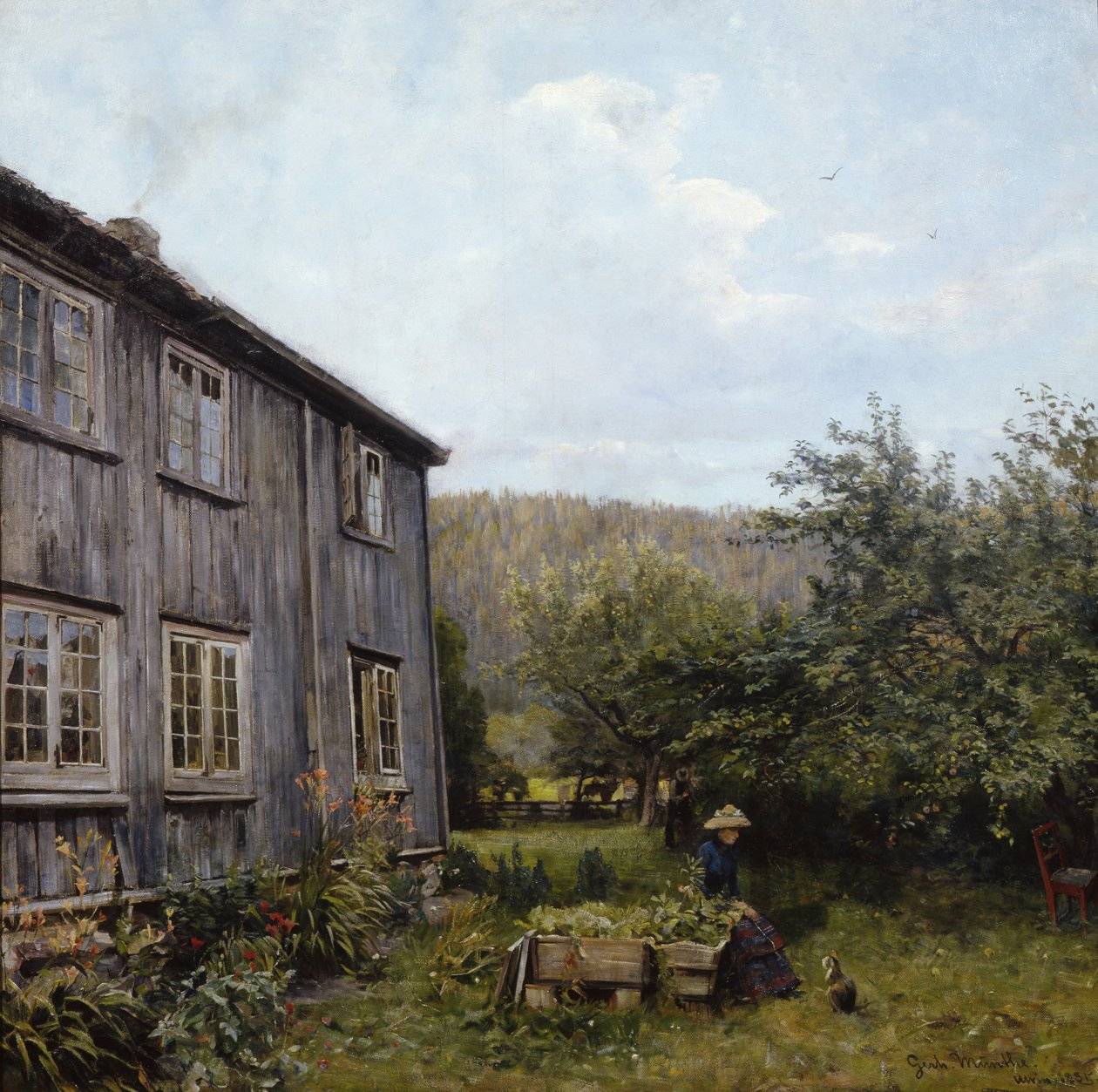 Bahçede by Gerhard Peter Frantz Vilhelm Munthe
