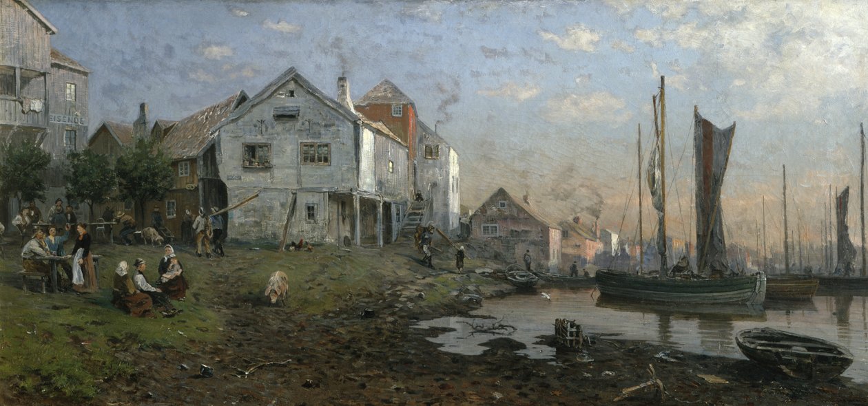 Bir Balıkçı Köyünde Sabah by Gerhard Peter Frantz Vilhelm Munthe