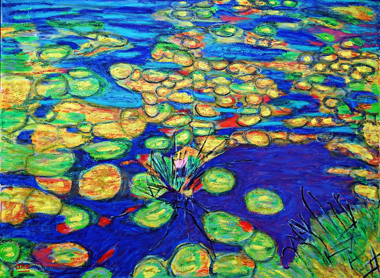 Nilüfer, 2019, tuval üzerine yağlıboya by Gerhardt Isringhaus
