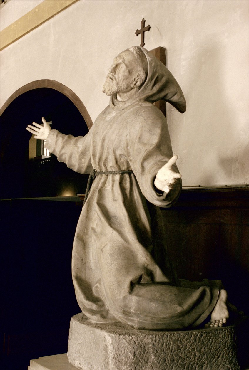 St. Francis stigmata alıyor, c.1580 (mermer) (ayrıca bkz. 248125, 248126 ve 248127) by Germain Pilon