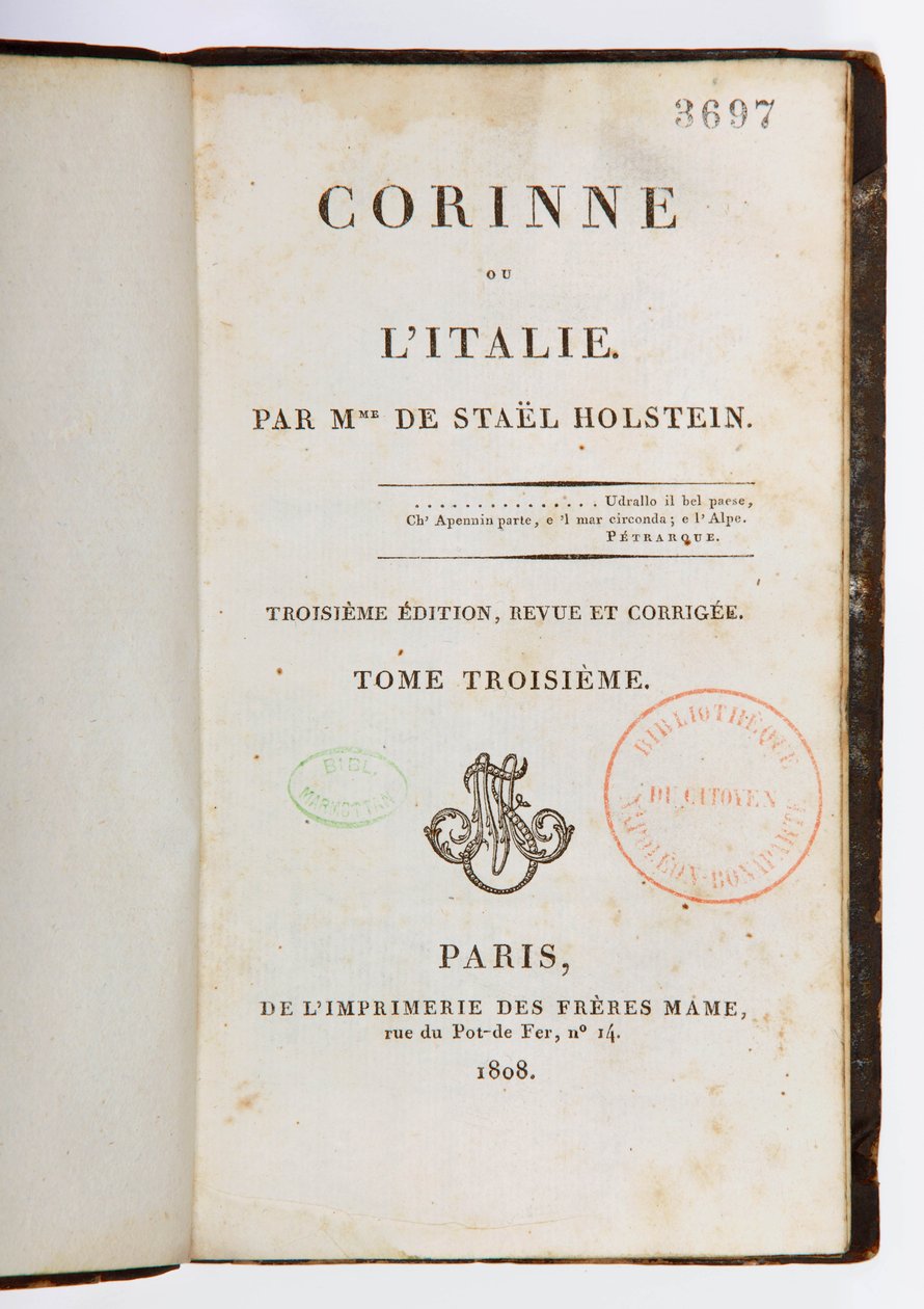 Corinne ou lItalie
