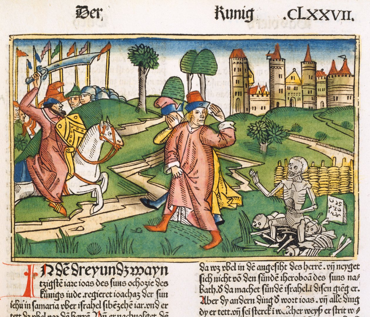 2 Kral 13 21 Nürnberg İncilinden (Biblia Sacra Germanica) Elisha