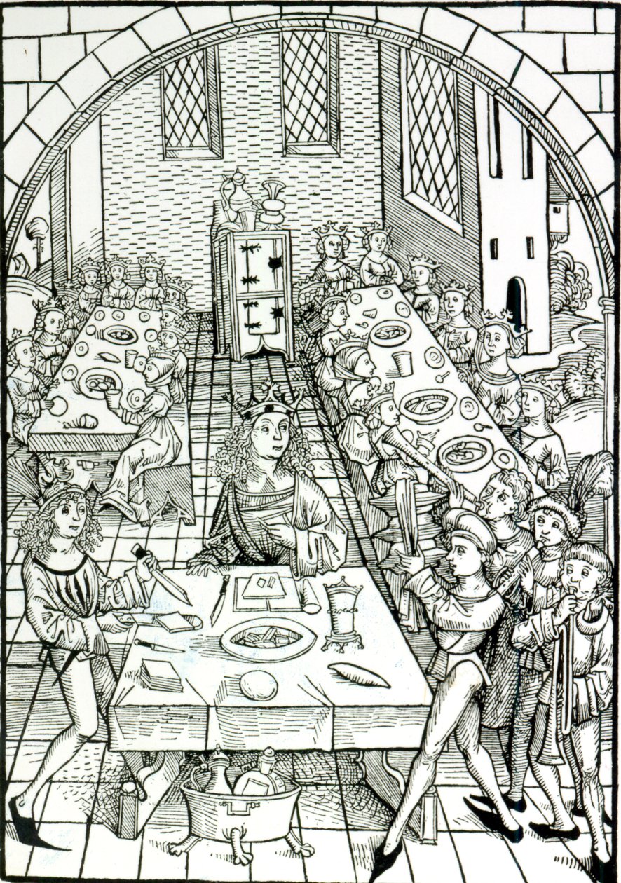 Bir Prens Ziyafeti, 1491 by German School